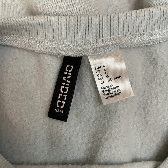 Light Blue Long Sleeve Fleece Dress - Picture 3 of 5